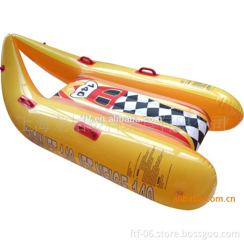 yellow Super cool air skis inflatable skis air drag ring inflatable ski circle